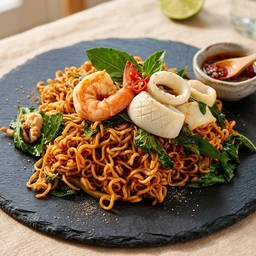 ทองทวีคูณอาหารตามสั่ง ตลาดฮวดเฮง@ไทรน้อย
