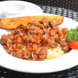 Lamb ragu Serve with angle hair pasta