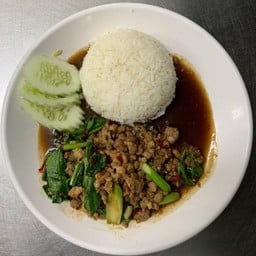 ข้าวคะน้าหมูสับ