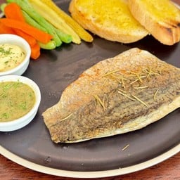 สเต็กปลากะพงย่าง (Seabass Steak)