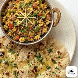 Paneer Bhurji (300 กรัม) + โรตีเนย 2 ชิ้น