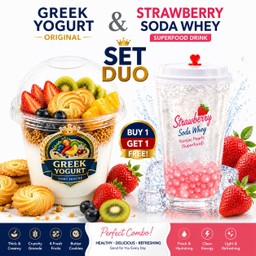 Strawberry Greek Soda Due Set