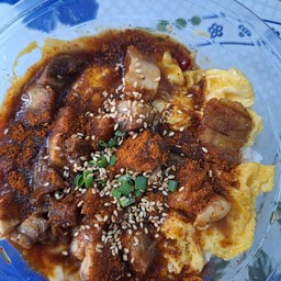 ข้าวไข่ข้นหมาล่าไก่กรอบ