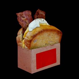 Egg-Drop Sandwich  Bacon & Cheese - เอ้กดรอป แซนด์วิช เบคอนและชีส