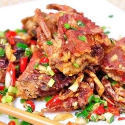 ปูนิ่มคั่วพริกเกลือ