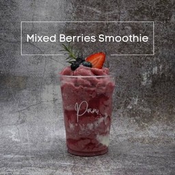 Mixed Berry Yogurt Smoothie - มิกซ์เบอร์รี่ โยเกิร์ต สมูธตี้