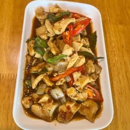 กับข้าว ผัดพริกเผาไก่
