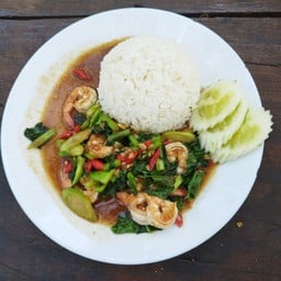ข้าวคะน้ากุ้ง