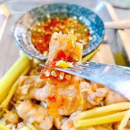 เอ็นเต้ไก่ ลวกจิ้ม พร้อมน้ำจิ้มรสเด็ด แซ่บมาก ต้องลอง