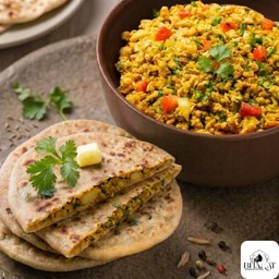 เบอร์จีไข่ (300 มล.) + Aloo Paratha 1 แก้ว
