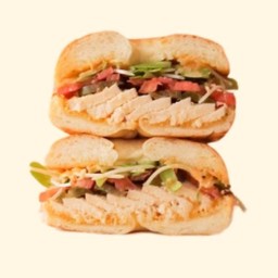 Spicy Smoked Chicken Bagel - สไปซี่ ไก่รมควัน เบเกิล