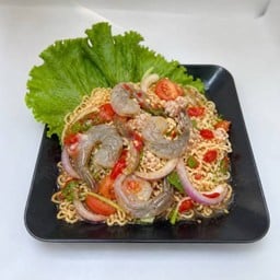 ยำมาม่ากุ้งสด