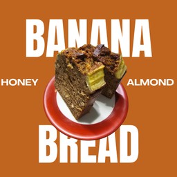 Banana bread with almond