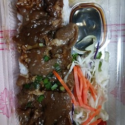 ข้าวสันคอหมูสไลด์ เทอริยากิ