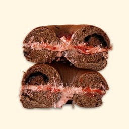 Choco Bagel Strawberry Cream Cheese - ช็อคโก้เบเกิล สตอเบอร์รี่ ครีมชีส