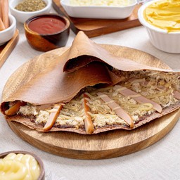 เครปพริกเผาไส้กรอก หมูหยองมายองเนส แซ่บจี๊ดถึงใจ ไม่มีใครเทียบ