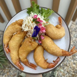 กุ้งชุบแป้งทอด