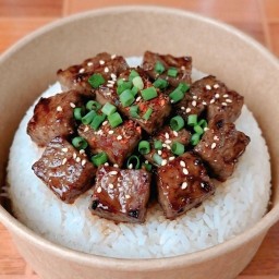 ข้าวเหนียวเนื้อวากิวย่าง