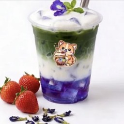 อัญชัญนมสดมัทฉะ