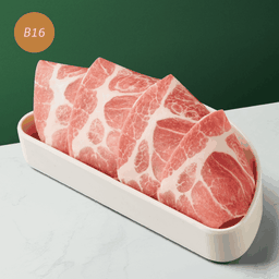B16 หมูสันคอชาบู M (4 ชิ้น)