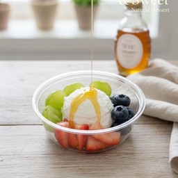 กรีกโยเกิร์ต 1 scoop+ผลไม้ 3 อย่าง