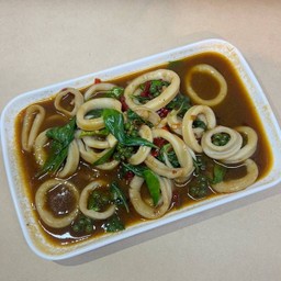 กับข้าว ผัดฉ่าหมึก
