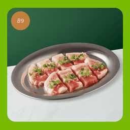 B9 หมูสามชั้นหั่นหนา (60 กรัม)