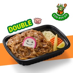 G16 GON BOX อูด้งดับเบิ้ลหมูสไลซ์ซอส BBQ ต้นตำรับ