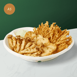 A5 เห็ดสามสหายทอดกรอบ
