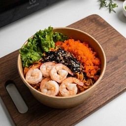 มาม่าเกาหลี+กุ้ง+ไข่กุ้งล้นทะลัก