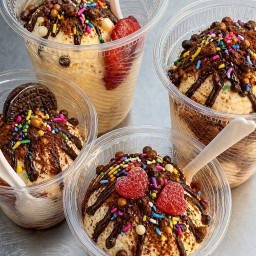 ไอศครีมนมสดไข่แข็ง+ ทอด 1