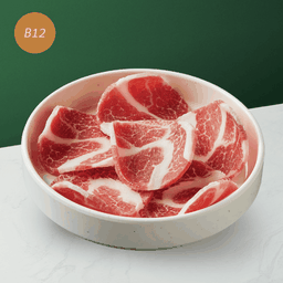 B12 หมูสันคอสไลซ์ S (6 ชิ้น)