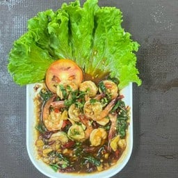 กับข้าว กะเพรากุ้ง