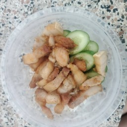 ข้าวหมูสามชั้นทอด