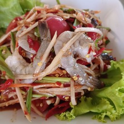 ตำกุ้งสด