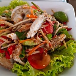 ตำปูม้า+กุ้งสด