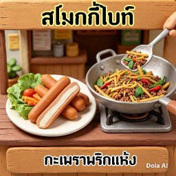 สโมกกี้ไบท์ & กะเพราพริกแห้ง