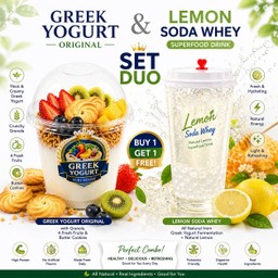 Lemon Greek Soda Duo Set