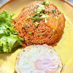 ข้าวผัดกิมจิ+ไข่ดาว