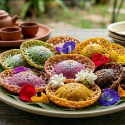 ขนมดอกบัวตัวกลม เมืองร้อยเอ็ด