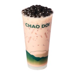 ชานมสตอเบอรี่ไข่มุก
