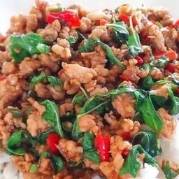 ข้าวกระเพราหมูสับ