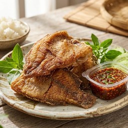 Deep-fried Sun-dried Tilapia ปลานิลแดดเดียว