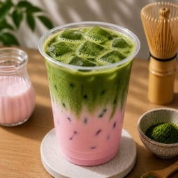 มัทฉะ นมชมพู