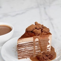 Milo Volcano Crepe Cake