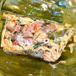 หมกหน่อไม้หมูสามชั้น