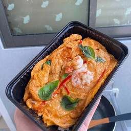 ข้าวไข่ข้น (ห่อหมกกุ้ง)
