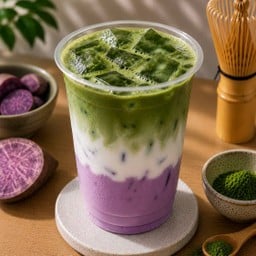 มันม่วง มัทฉะลาเต้