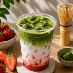 Strawberry Matcha Latte