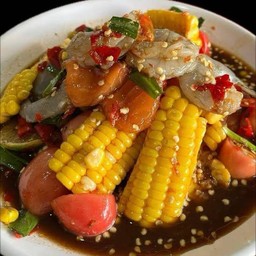 ตำข้าวโพดกุ้งสดปลาร้า